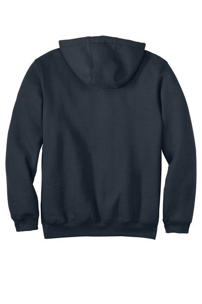 Rear View of NewNavy Carhartt Tall Midweight Hooded Sweatshirt CTTK121