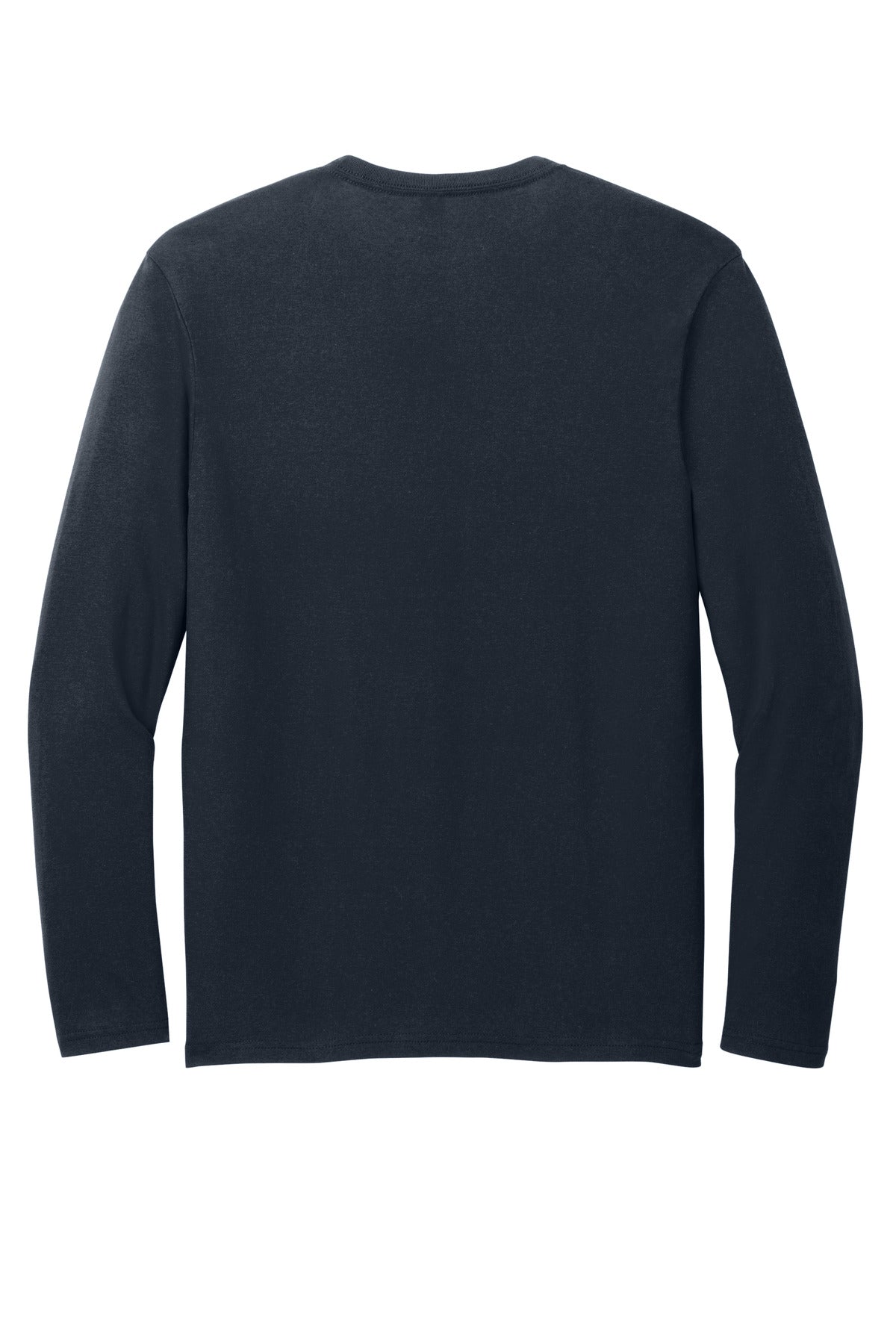 Rear View of NewNavy District Very Important Tee Long Sleeve. DT6200