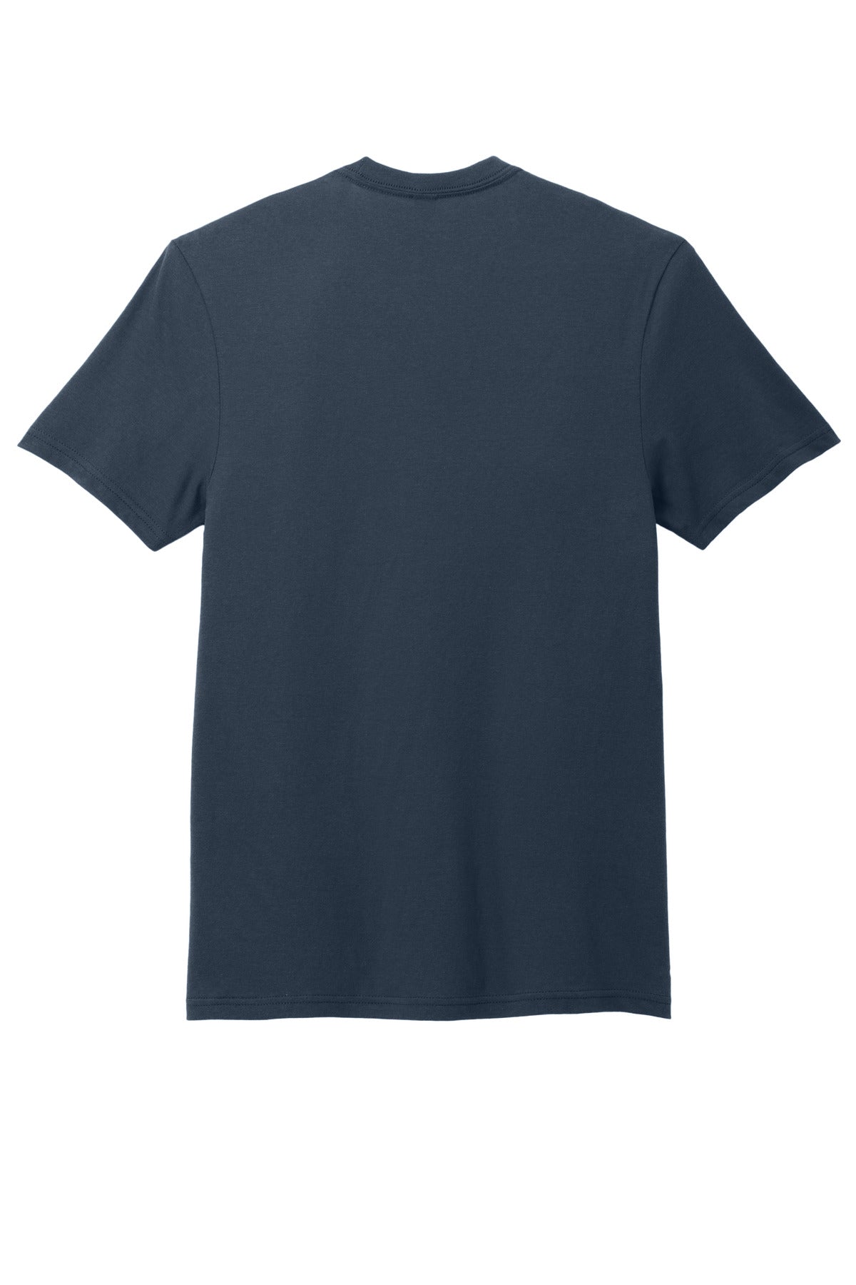 Rear View of NewNavy District Very Important Tee with Pocket. DT6000P