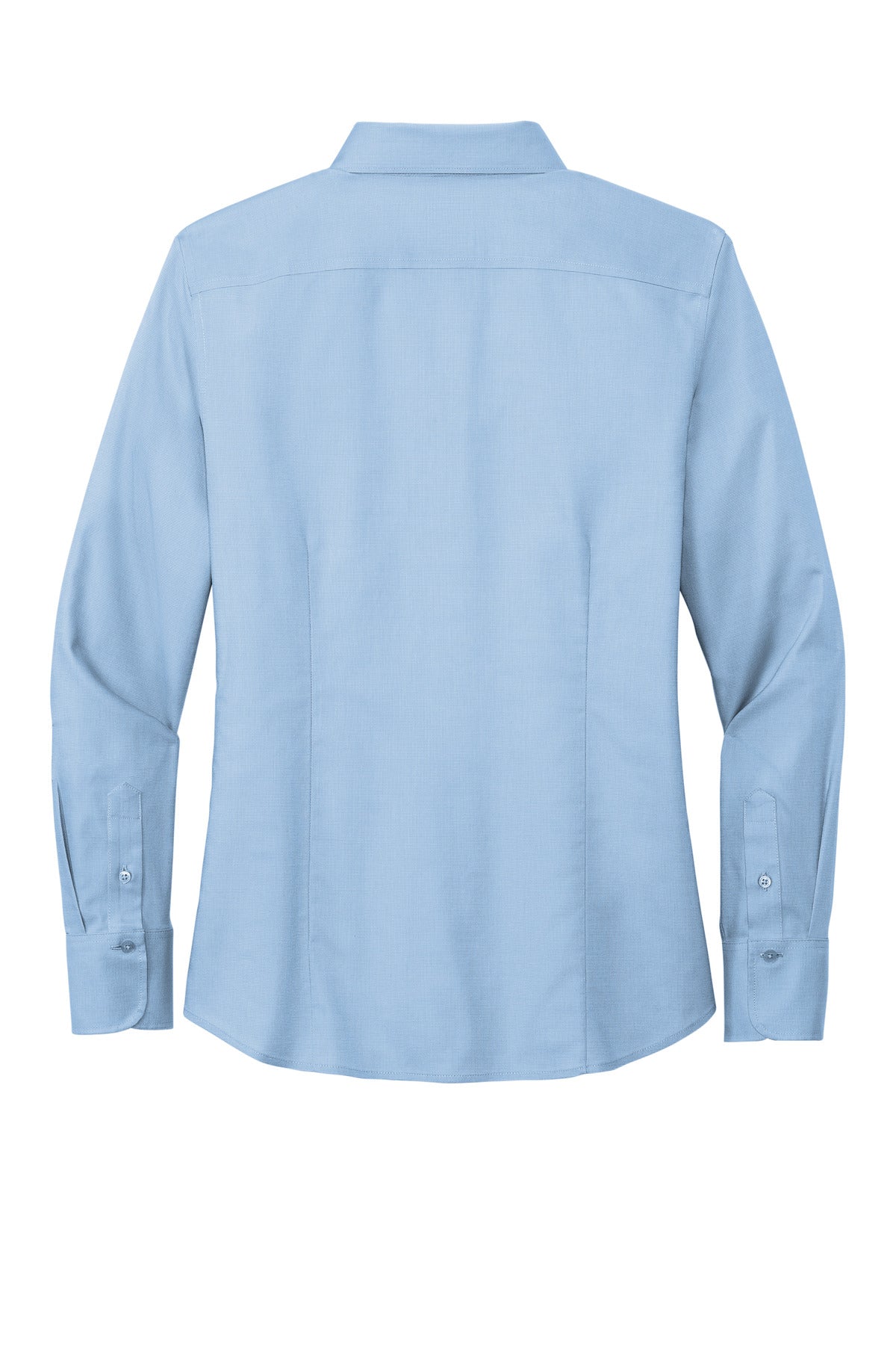 Rear View of NewportBlu Brooks Brothers Women's Wrinkle-Free Stretch Nailhead Shirt BB18003