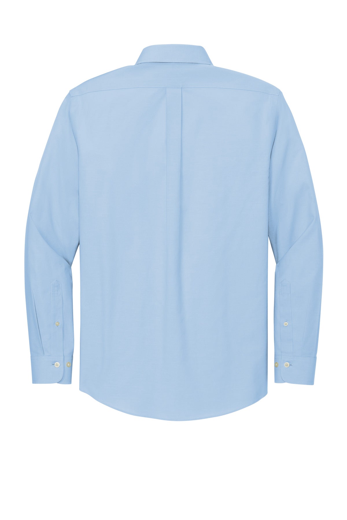 Rear View of NewportBlu Brooks Brothers Wrinkle-Free Stretch Pinpoint Shirt BB18000