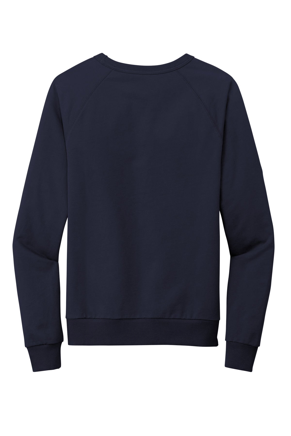 Rear View of NghtSkyNvy Allmade Unisex Organic French Terry Crewneck Sweatshirt AL4004