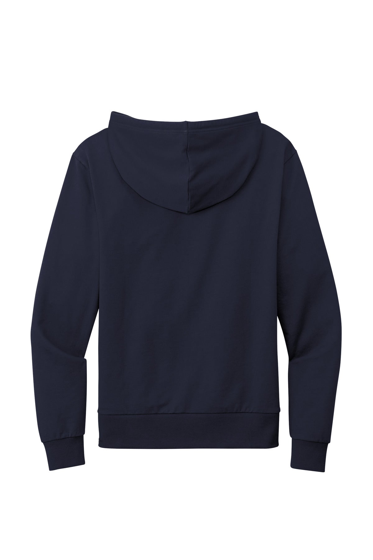 Rear View of NghtSkyNvy Allmade Unisex Organic French Terry Pullover Hoodie AL4000