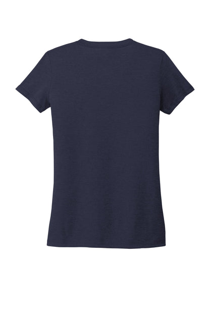 Rear View of NghtSkyNvy Allmade Women's Tri-Blend V-Neck Tee AL2018