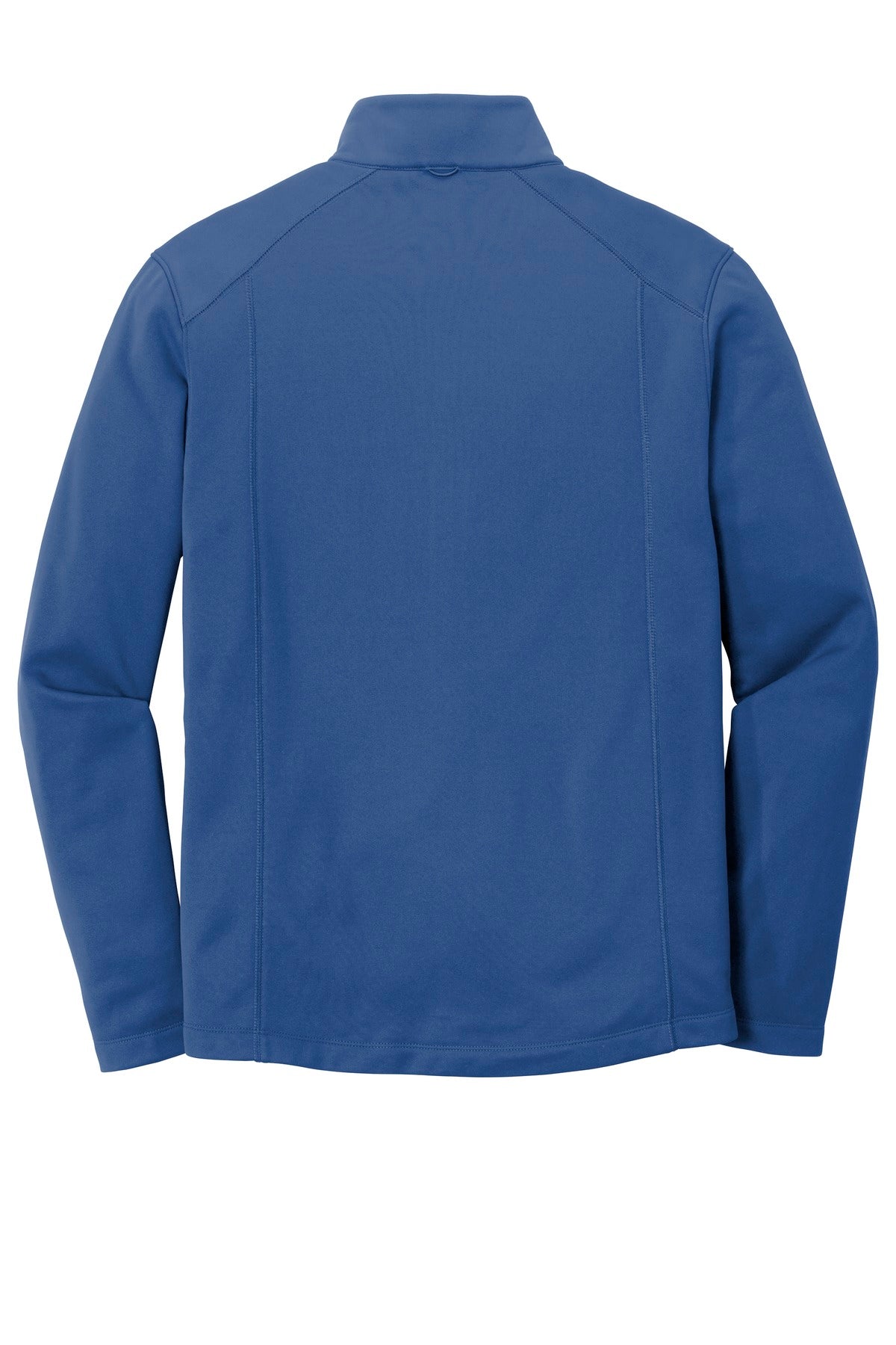 Rear View of Night Sky Blue Port Authority Collective Smooth Fleece Jacket. F904