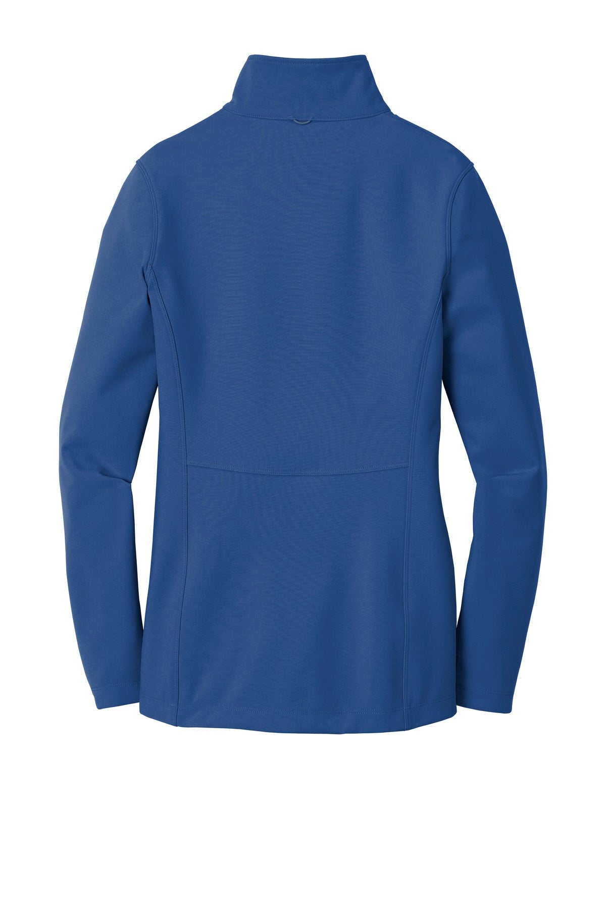 Rear View of Night Sky Blue Port Authority Women's Collective Soft Shell Jacket. L901