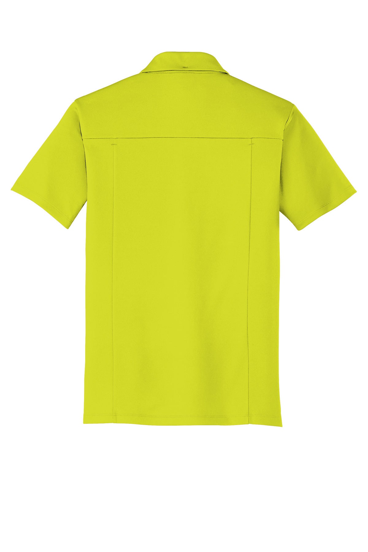 Rear View of Nitro Yellow OGIO Framework Polo. OG125