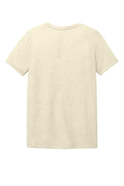Rear View of OatmealTB BELLA+CANVAS Women's Relaxed Triblend Tee BC6413