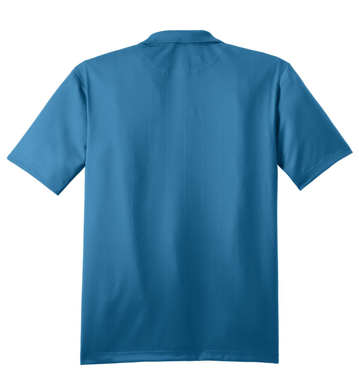 Rear View of Ocean Blue Port Authority Performance Fine Jacquard Polo. K528
