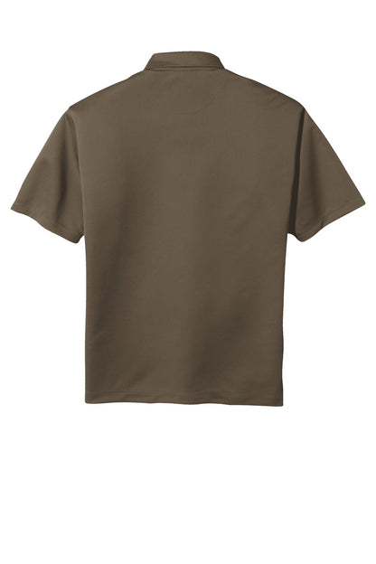 Rear View of Olive Khaki Nike Tech Basic Dri-FIT Polo. 203690