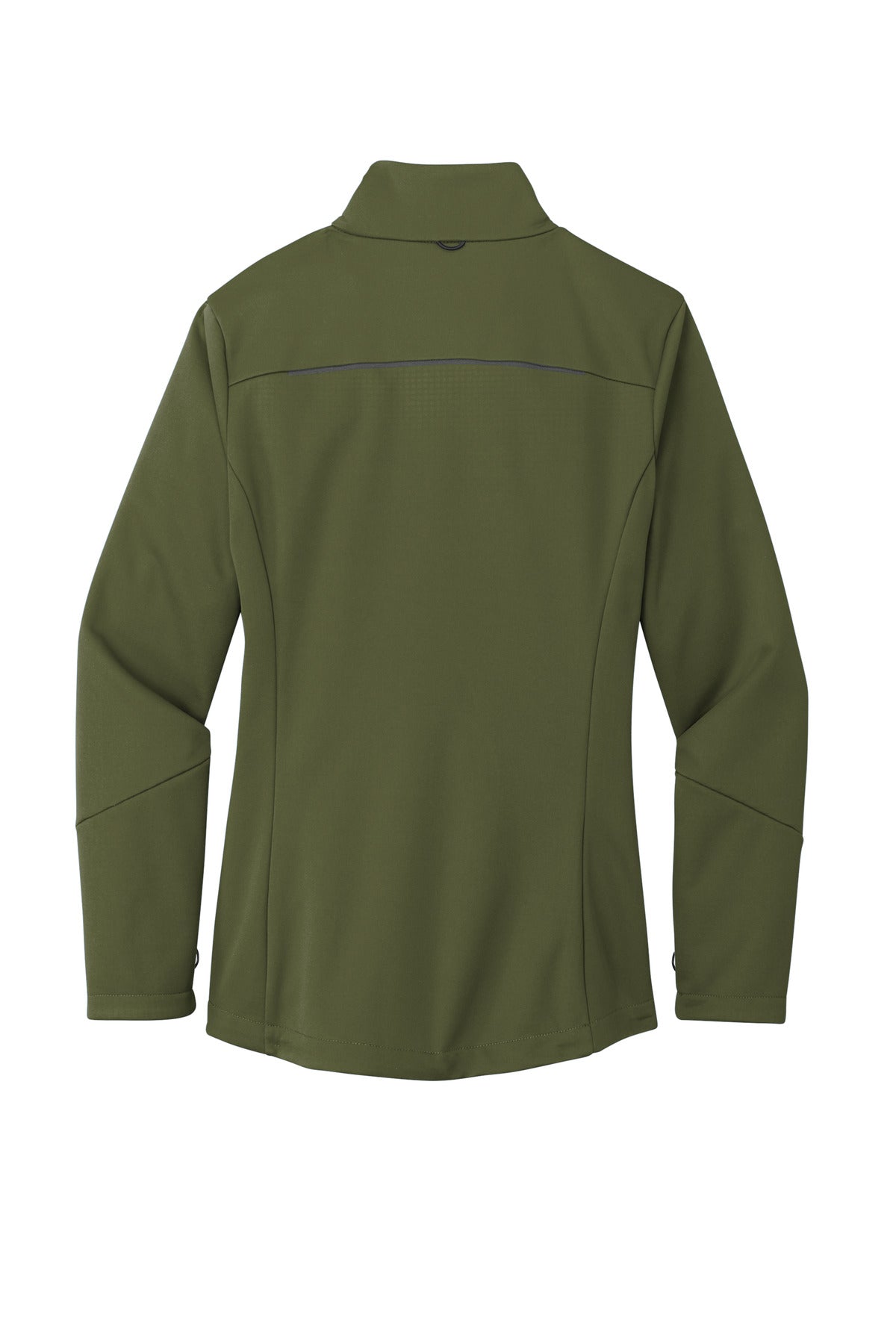 Rear View of OliveGreen Port Authority Women's Collective Tech Soft Shell Jacket L921