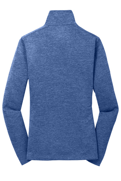 Rear View of Optic Blue OGIO Women's Pixel Full-Zip. LOG203
