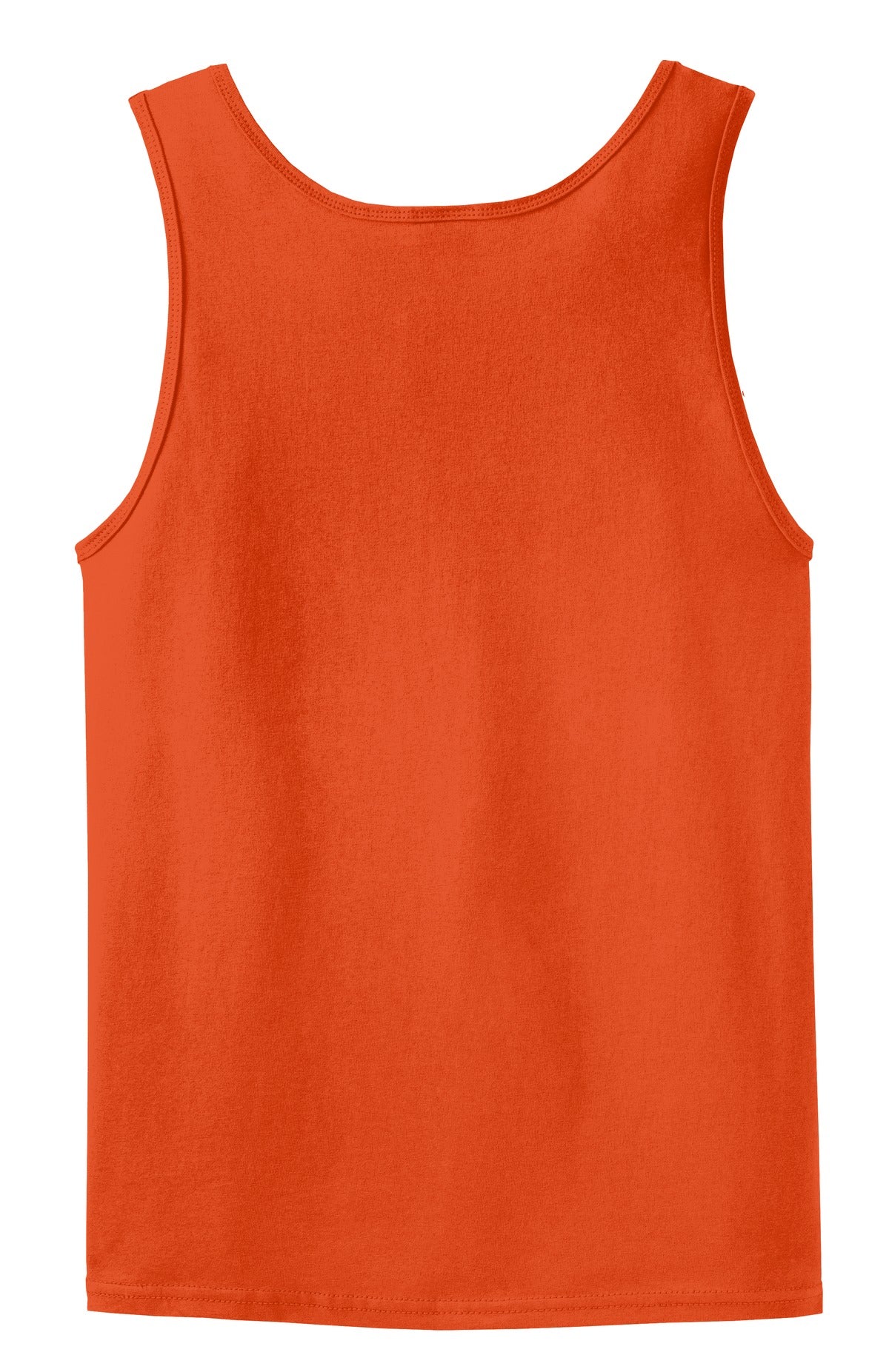 Rear View of Orange Gildan - Ultra Cotton 100% US Cotton Tank Top. 2200