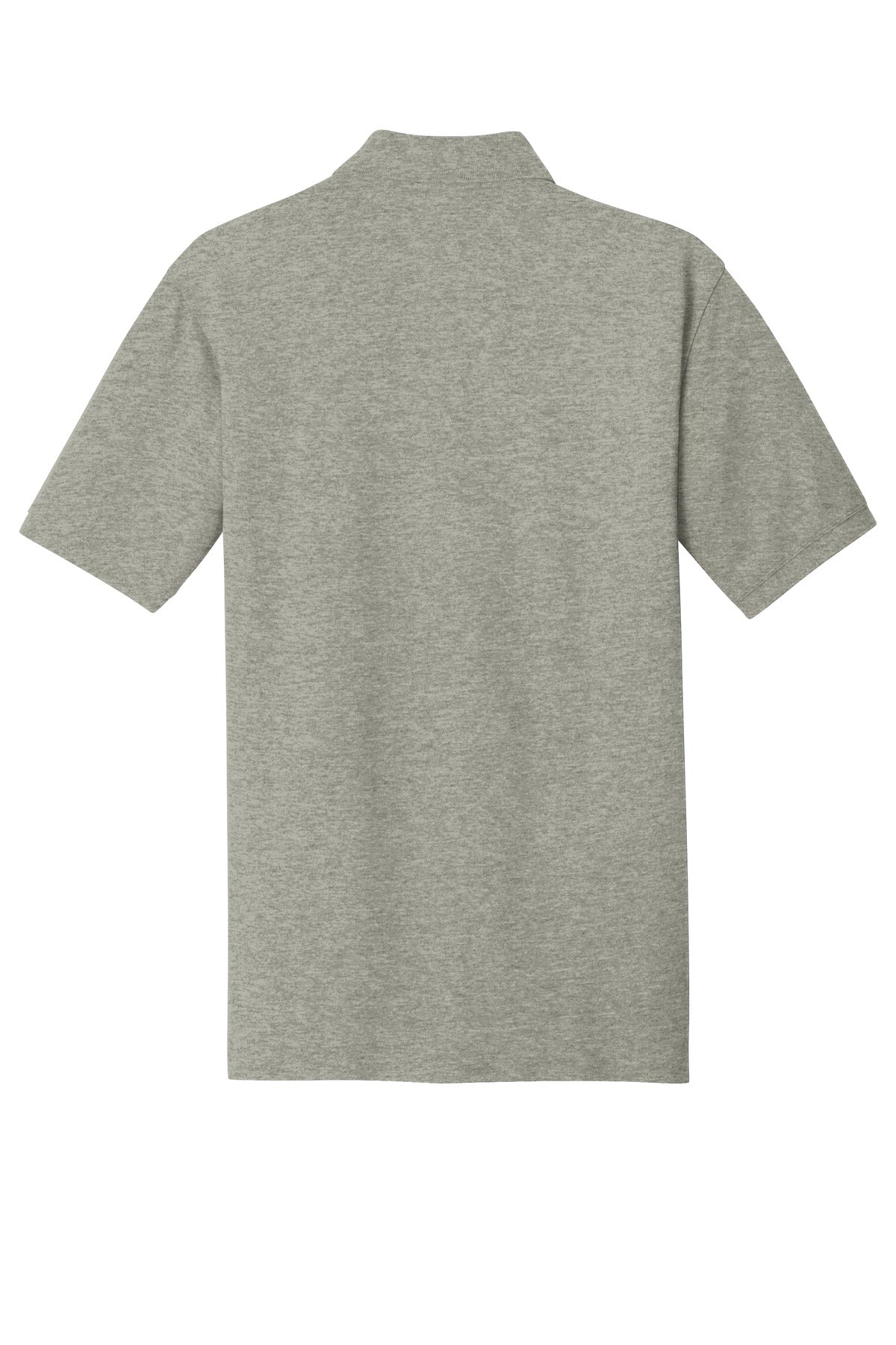 Rear View of Oxford Heather Port Authority EZCotton Polo. K8000