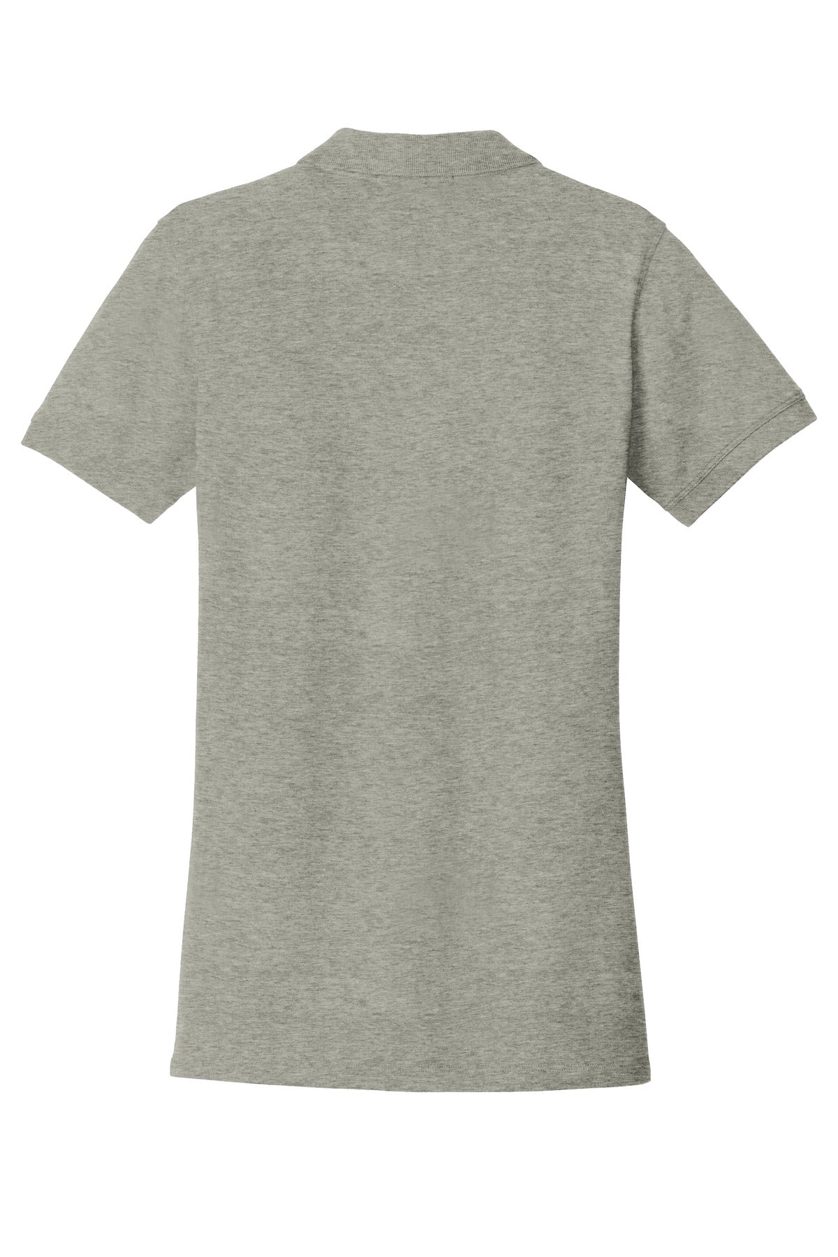 Rear View of Oxford Heather Port Authority Women's EZCotton Polo. LK8000