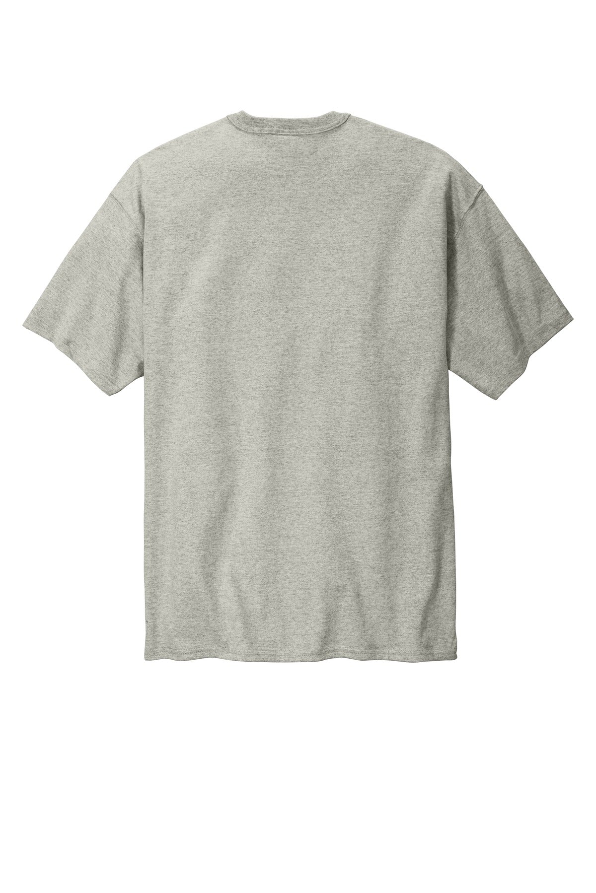 Rear View of OxfordGrey Champion Heritage 7-Oz. Jersey Tee T105