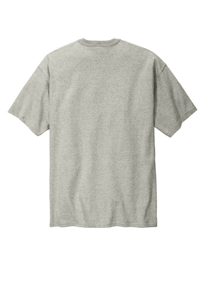 Rear View of OxfordGrey Champion Heritage 7-Oz. Jersey Tee T105