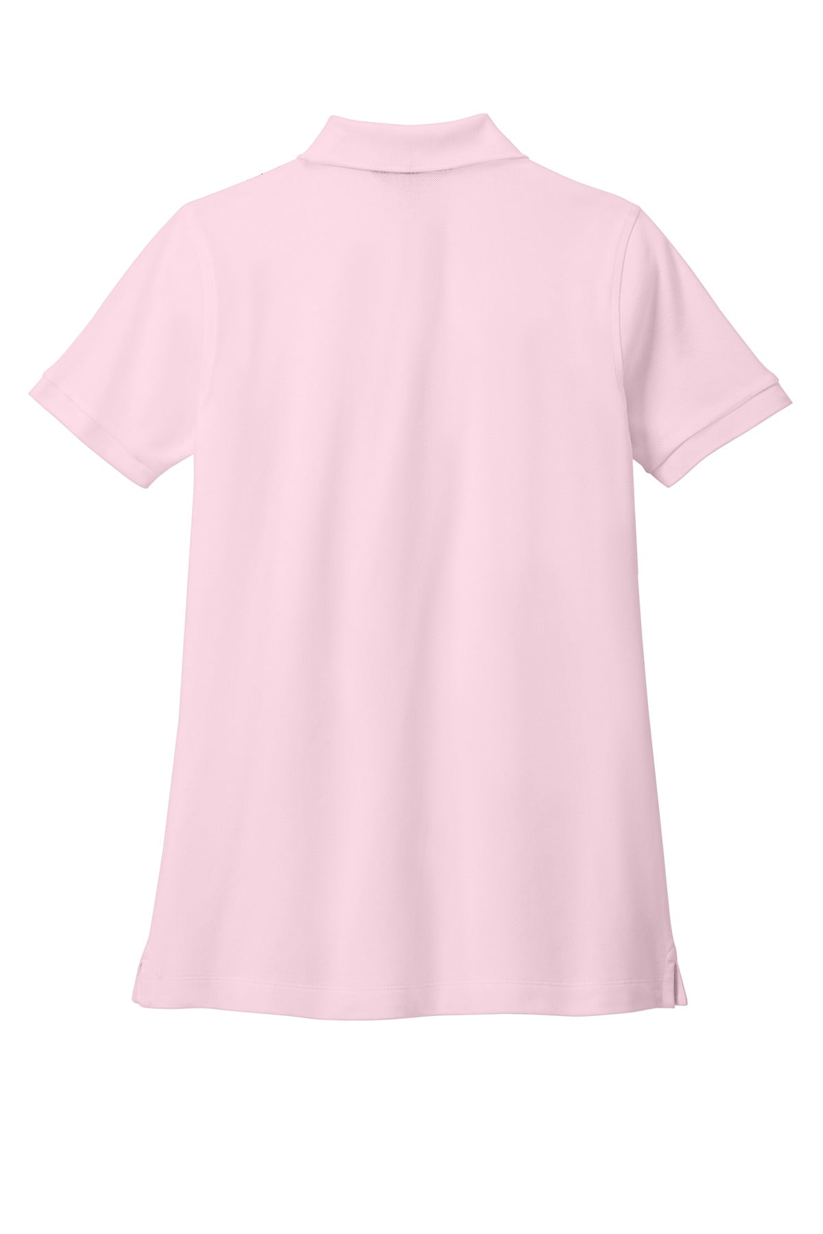 Rear View of PearlPink Brooks Brothers Women's Pima Cotton Pique Polo BB18201