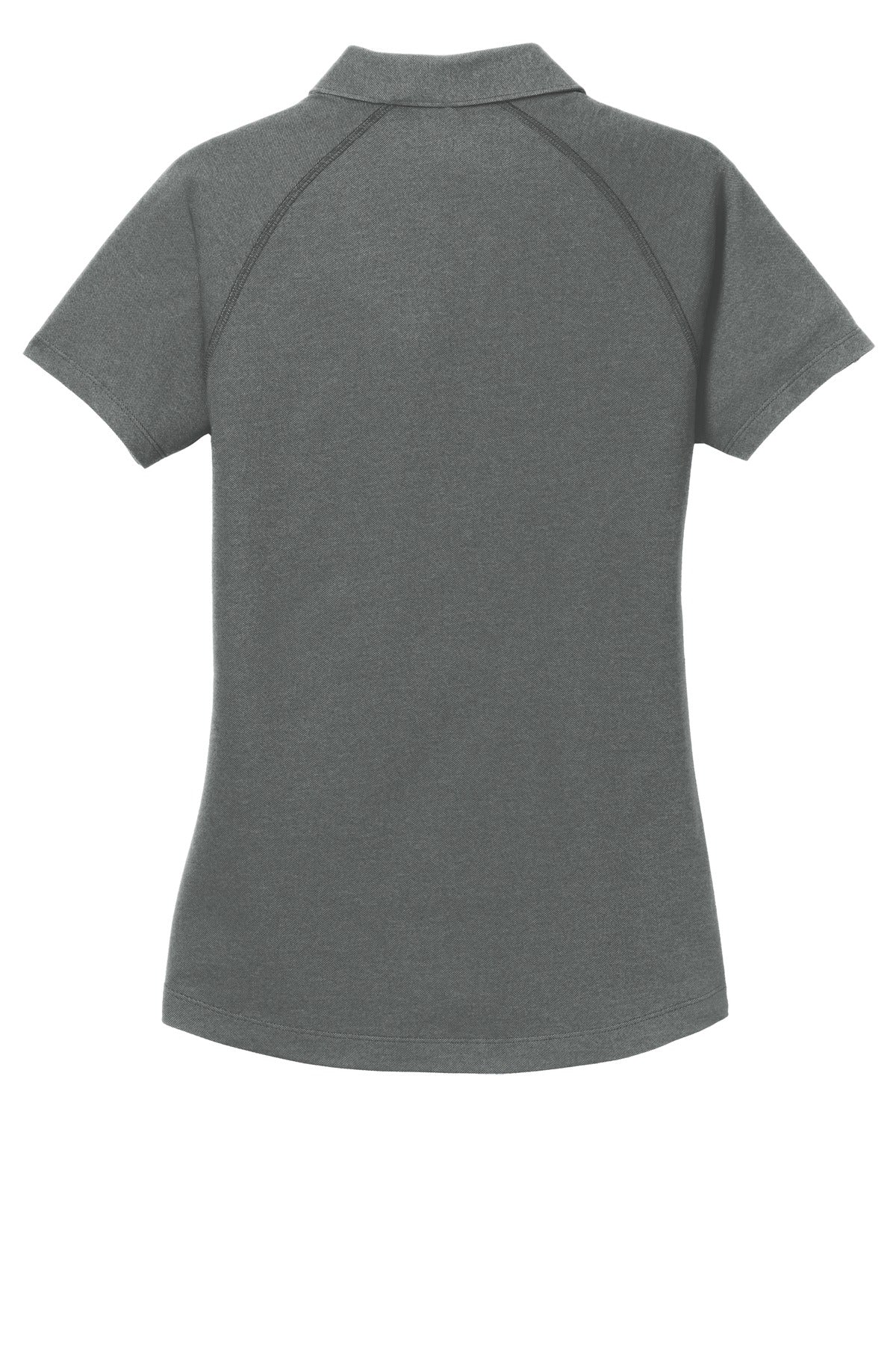 Rear View of Petrol Grey OGIO Women's Onyx Polo. LOG126