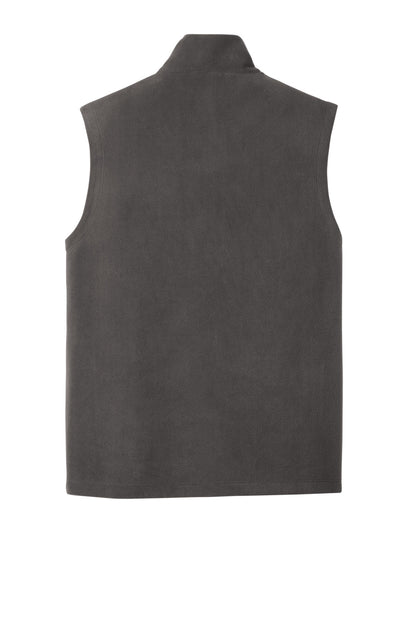 Rear View of Pewter Port Authority Accord Microfleece Vest F152