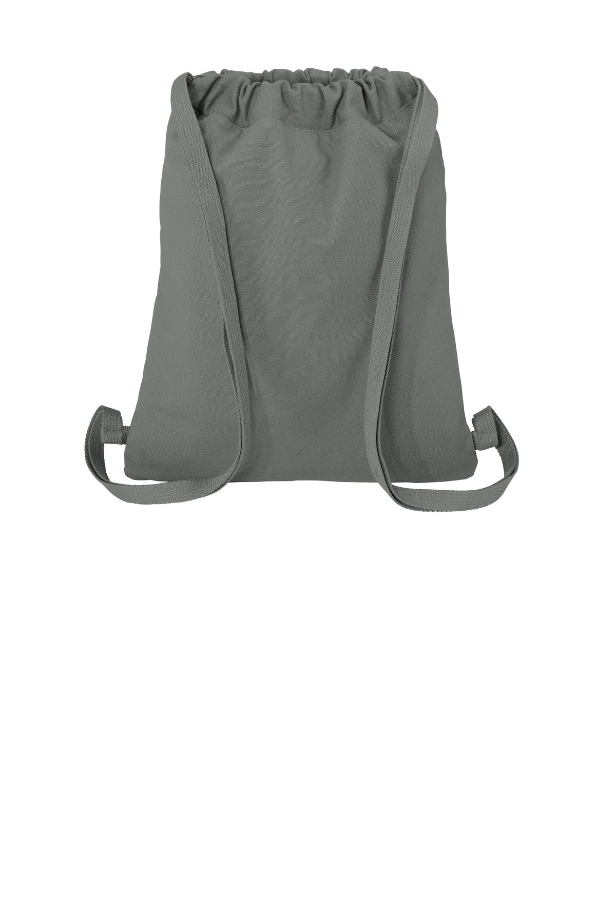 Rear View of Pewter Port Authority Beach Wash Cinch Pack. BG621
