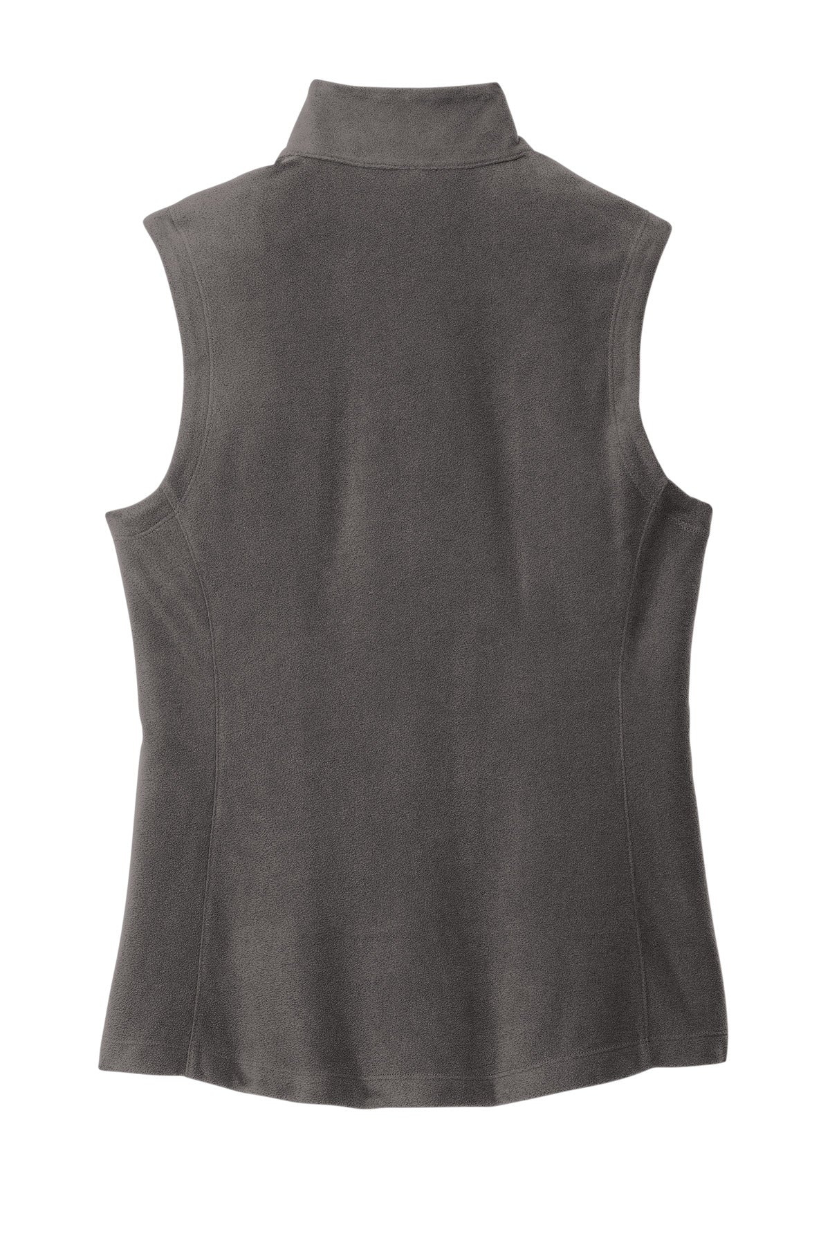 Rear View of Pewter Port Authority Women's Accord Microfleece Vest L152