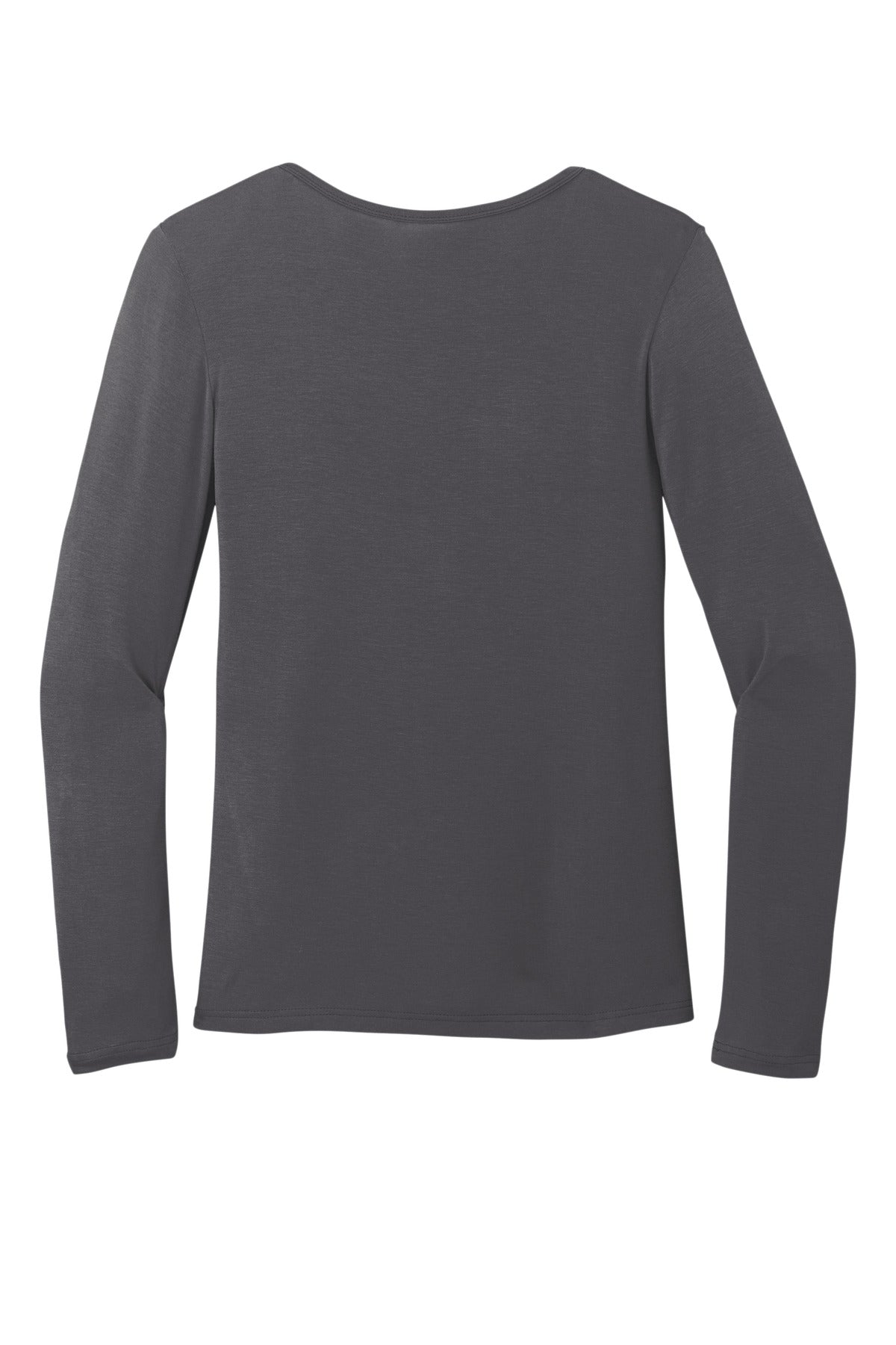 Rear View of Pewter Wink Women's Long Sleeve Layer Tee WW4029