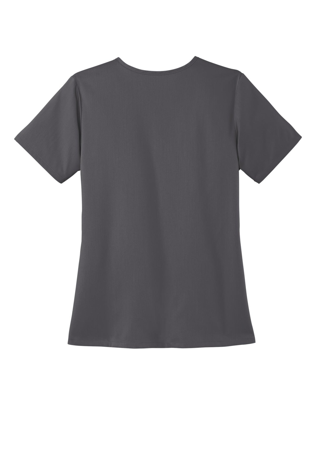 Rear View of Pewter Wink Women's Premiere Flex V-Neck Top WW4168