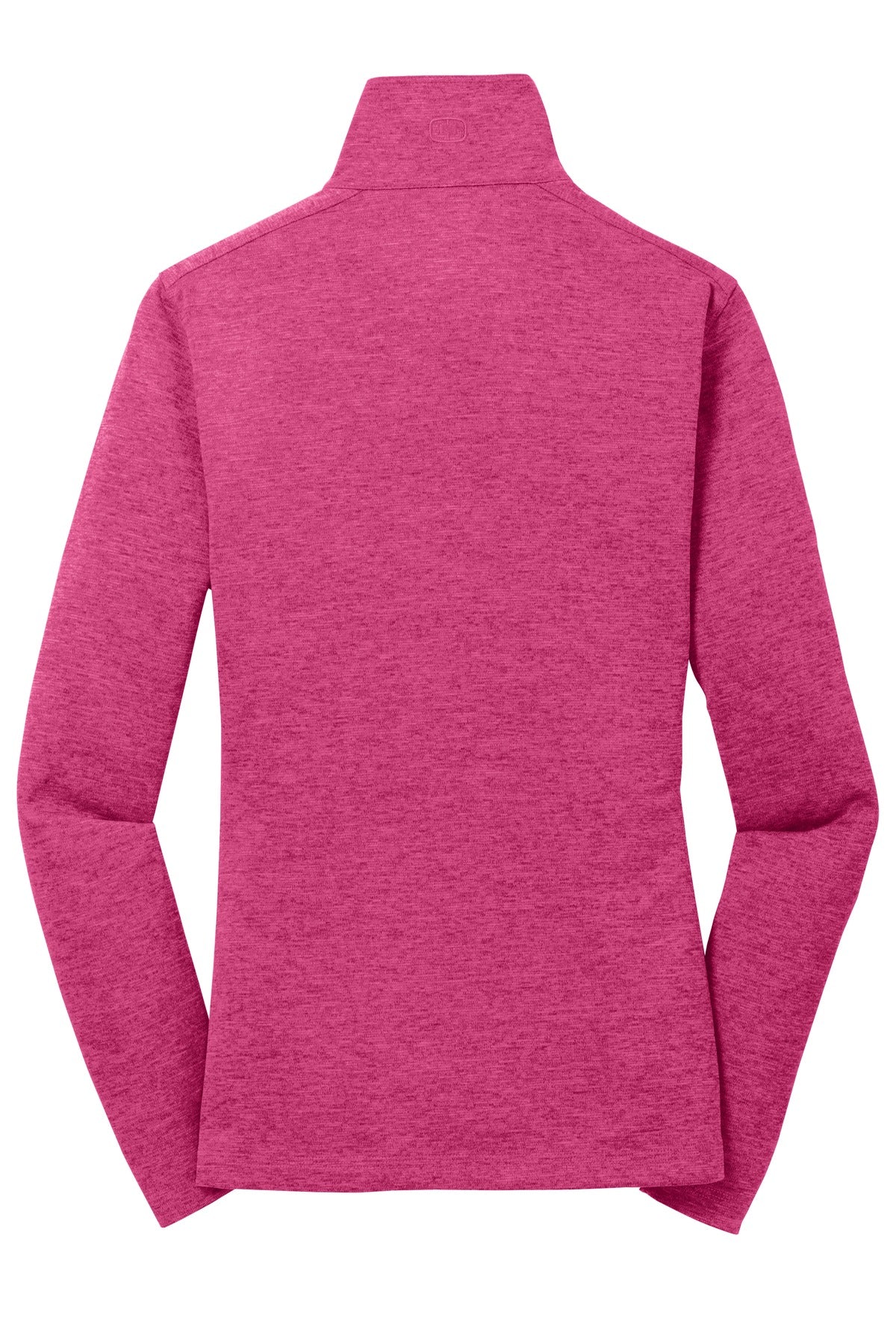 Rear View of Pink Crush OGIO Women's Pixel Full-Zip. LOG203