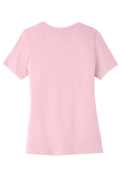 Rear View of PinkTB BELLA+CANVAS Women's Relaxed Triblend Tee BC6413