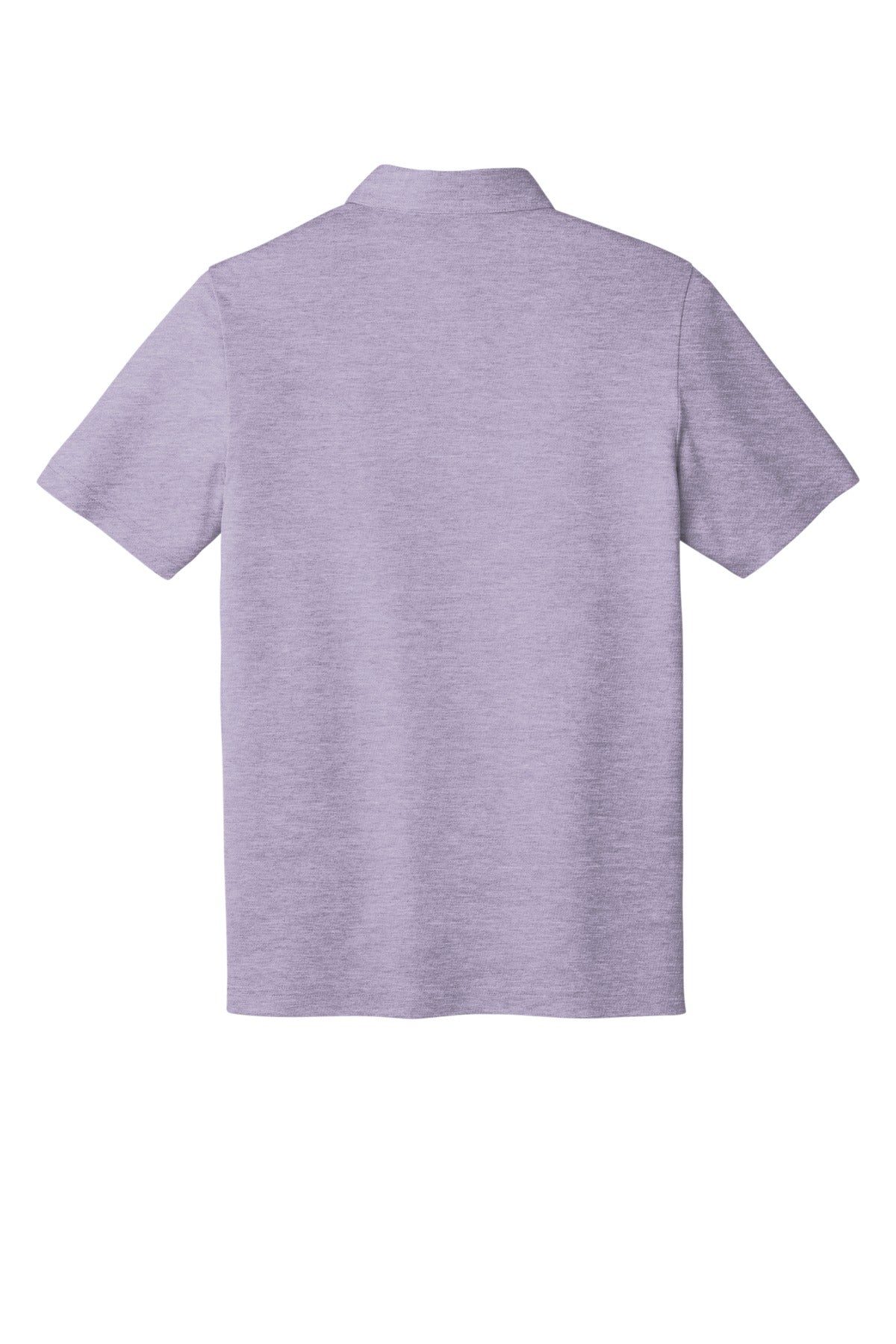 Rear View of PrplSageHt TravisMathew Oceanside Heather Polo. TM1MU412