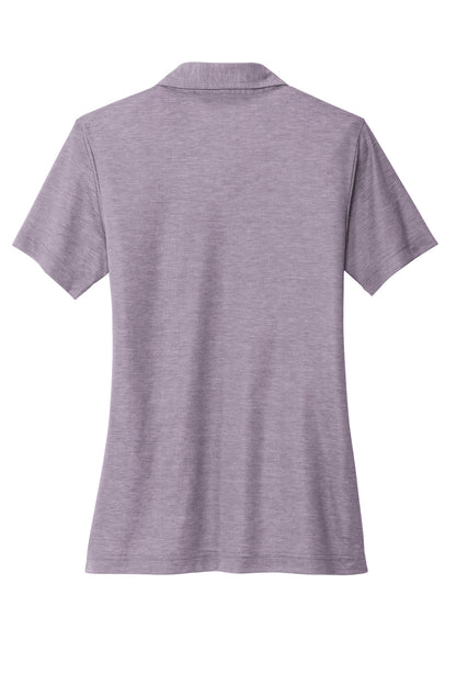 Rear View of PrplSageHt TravisMathew Women's Oceanside Heather Polo TM1WW002