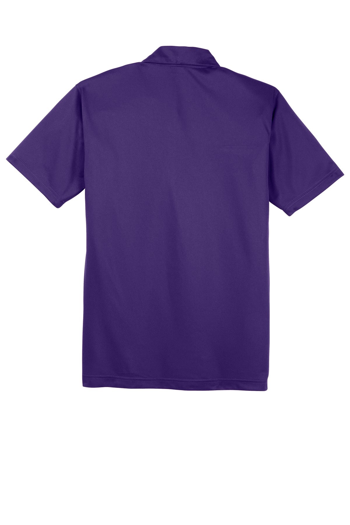 Rear View of Purple Sport-Tek PosiCharge Active Textured Polo. ST690