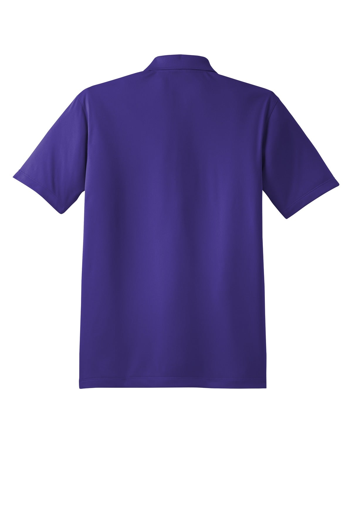 Rear View of Purple Sport-Tek Tall Micropique Sport-Wick Polo. TST650
