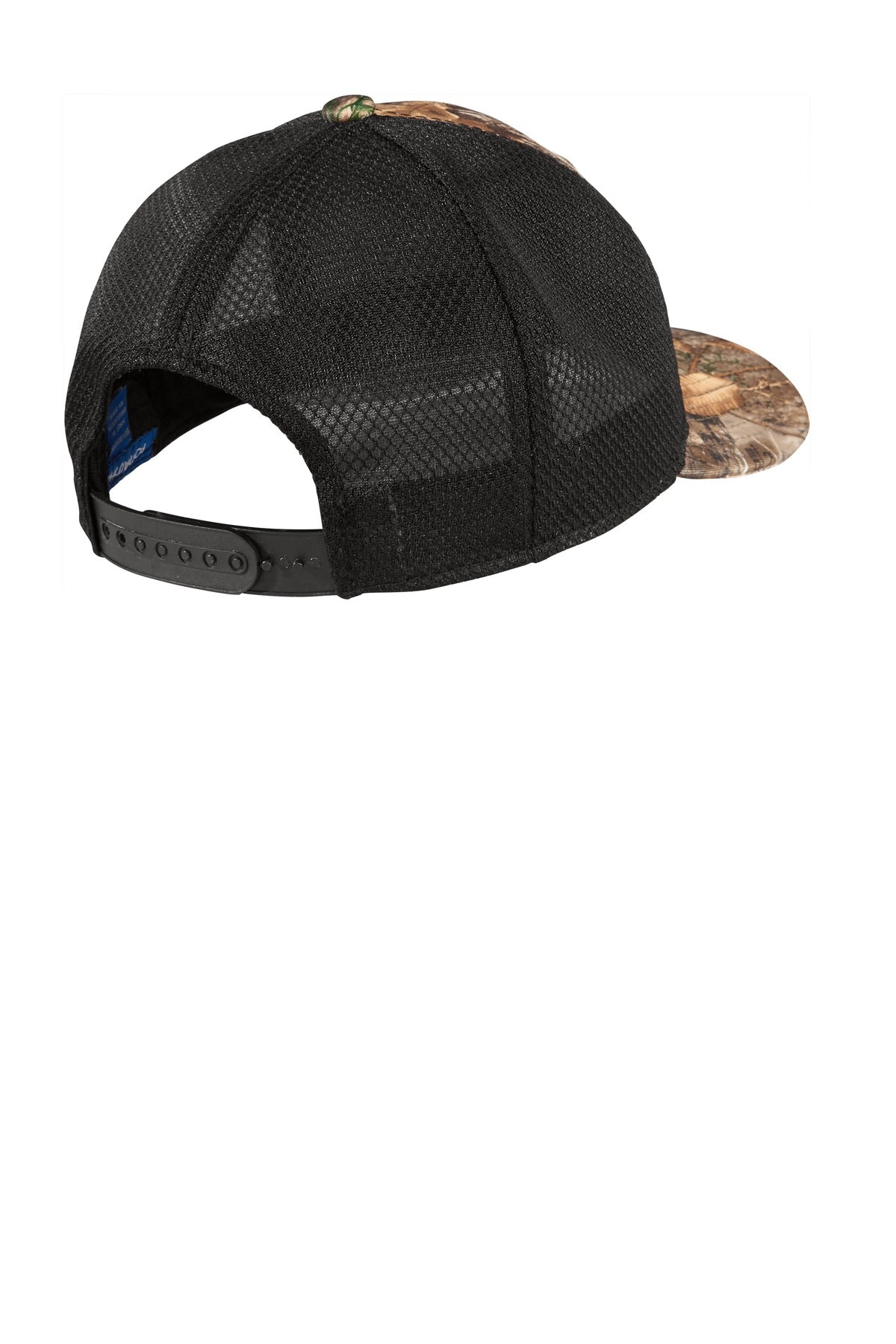 Rear View of Realtr Edge/Bk Port Authority Performance Camouflage Mesh Back Snapback Cap C892