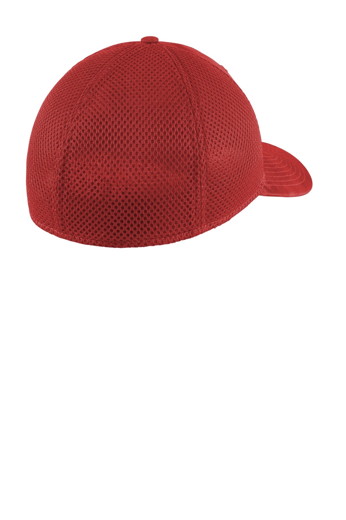 Rear View of Red Camo New Era Tonal Camo Stretch Tech Mesh Cap NE1091