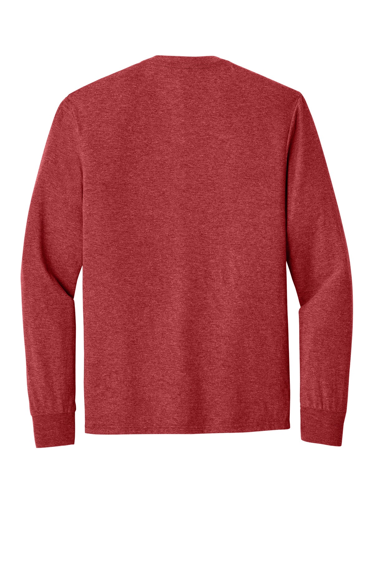 Rear View of Red Frost District Perfect Tri Long Sleeve Tee . DM132