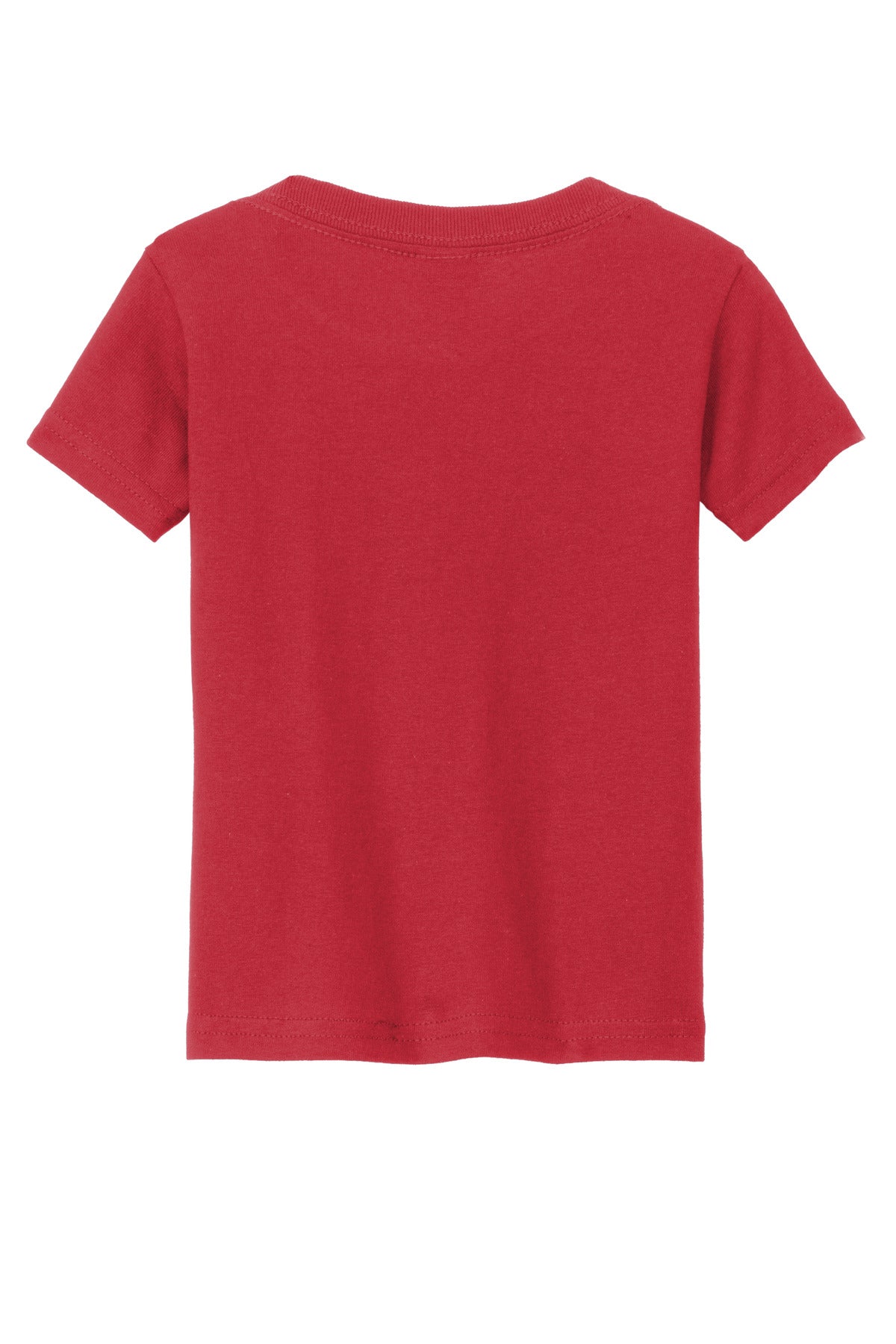 Rear View of Red Gildan Heavy Cotton Toddler T-Shirt 5100P