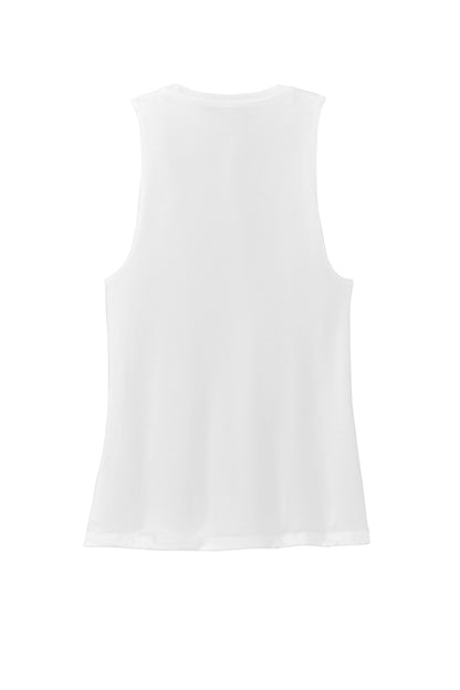 Rear View of RedFrost District Women's Perfect Tri Muscle Tank DT153