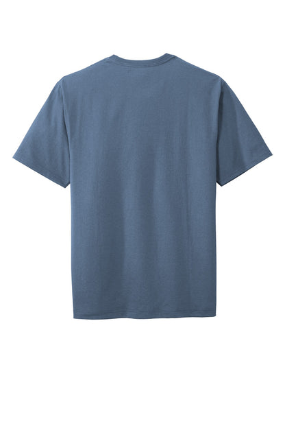 Rear View of Regatta Blue CornerStone Workwear Pocket Tee CS430