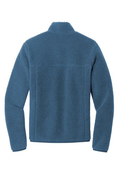 Rear View of RgttaBlue Port Authority Camp Fleece Snap Pullover F140