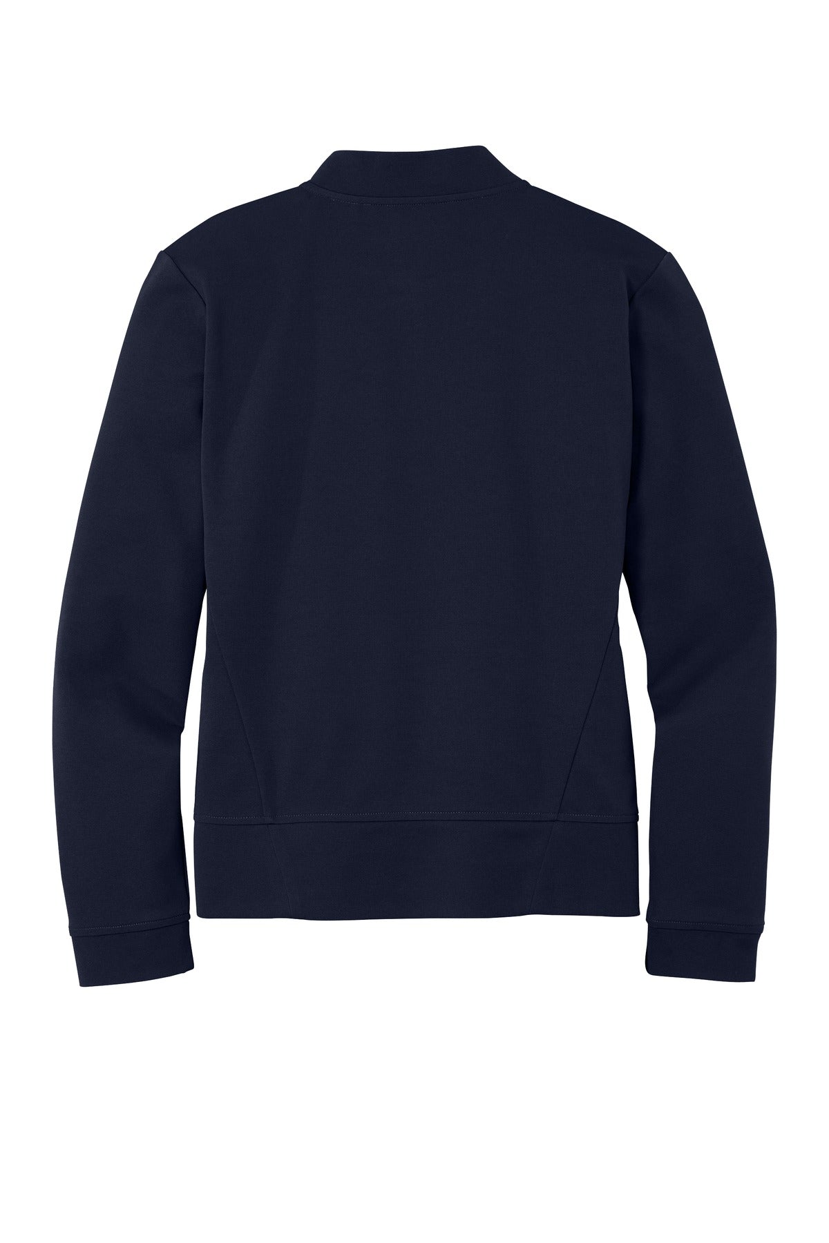 Rear View of River Blue Nvy OGIO Women's Hinge Full-Zip. LOG820