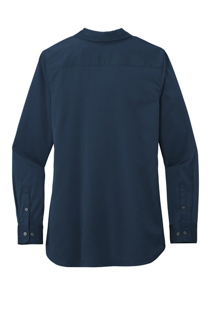 Rear View of River Blue Nvy Port Authority Ladies City Stretch Tunic LW680