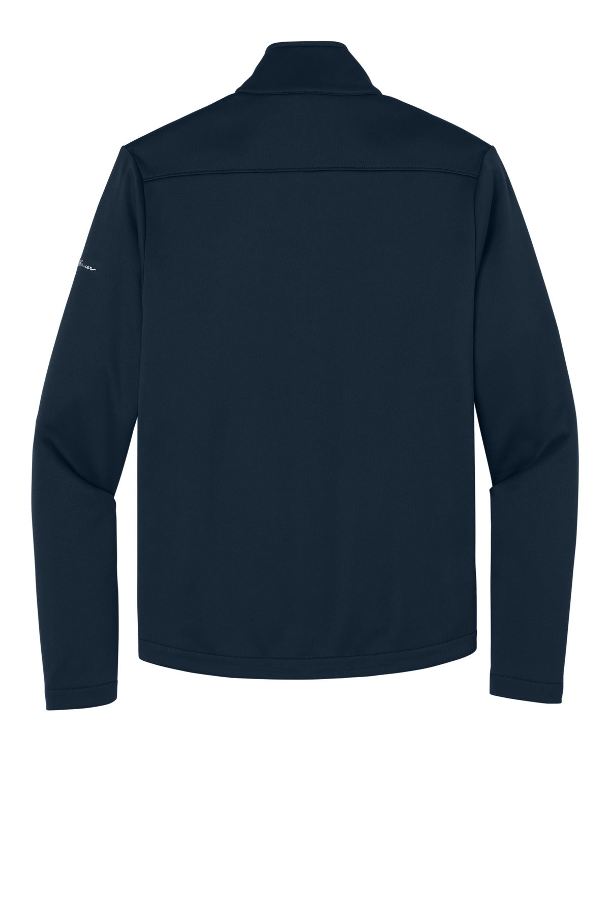Rear View of RiverBlNv Eddie Bauer Smooth Mid Layer Fleece 1/2-Zip EB2360