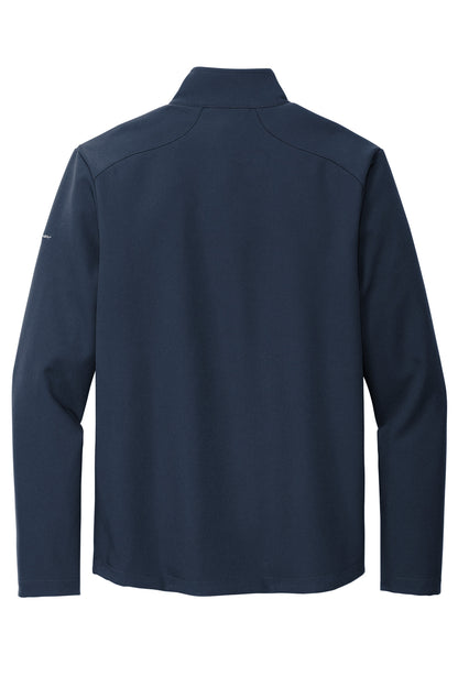 Rear View of RiverBlNv Eddie Bauer Stretch Soft Shell Jacket EB544