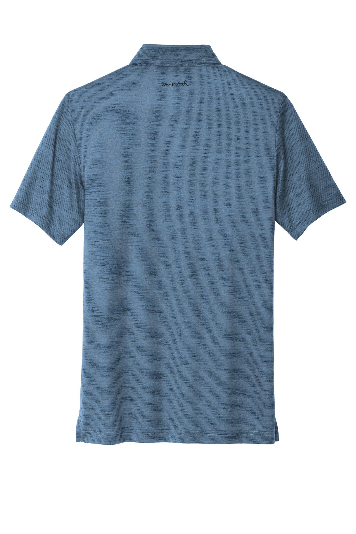 Rear View of RivieraBl TravisMathew Auckland Slub Polo TM1MW451