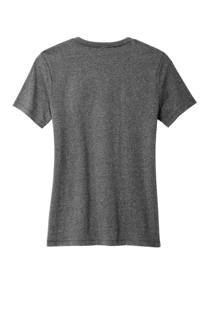 Rear View of RldedChrHr Allmade Women's Recycled Blend V-Neck Tee AL2303