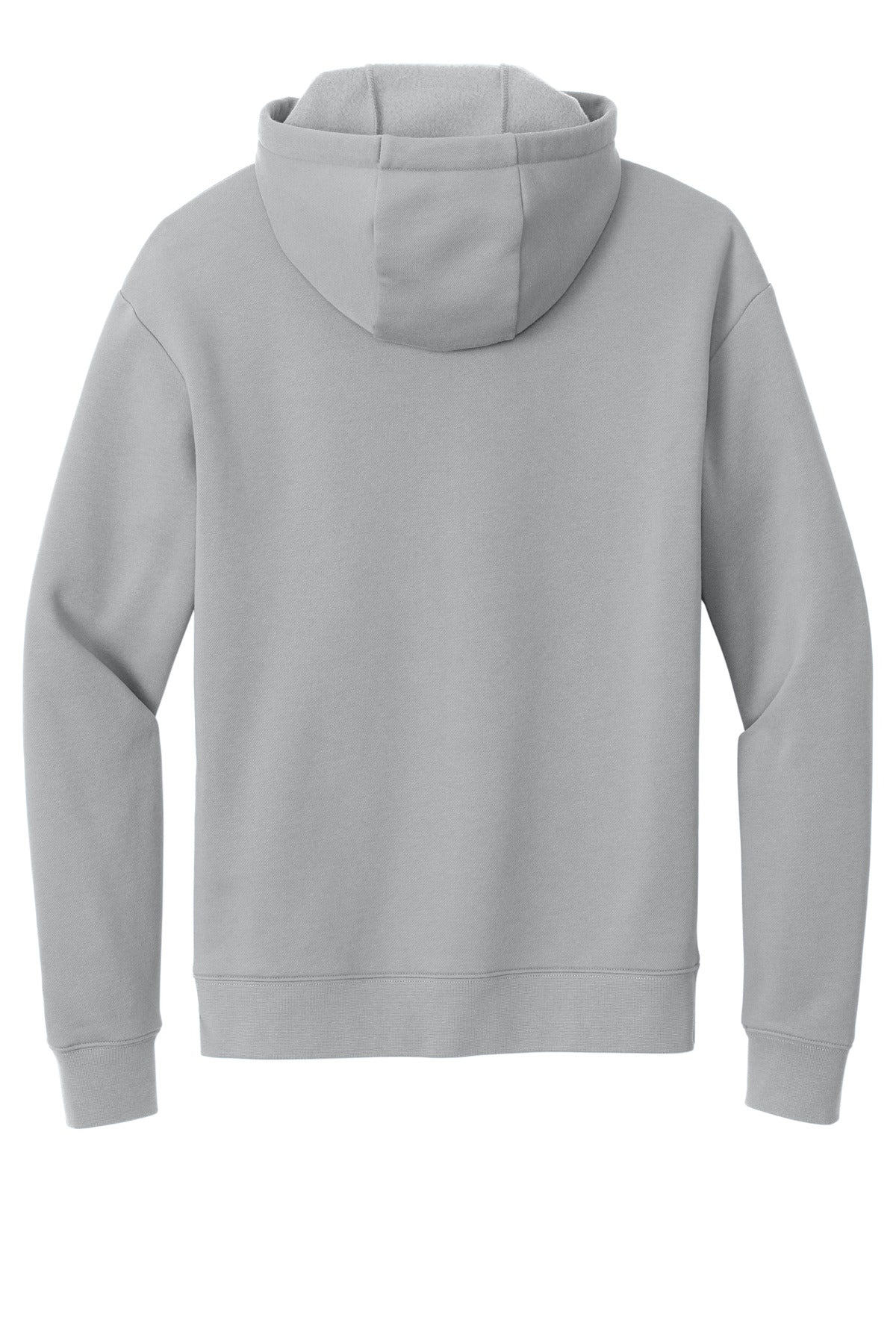 Rear View of RnstmGrey New Era Heritage Fleece Pullover Hoodie NEA525