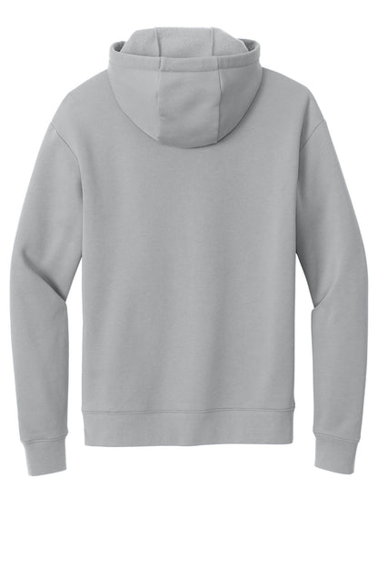 Rear View of RnstmGrey New Era Heritage Fleece Pullover Hoodie NEA525