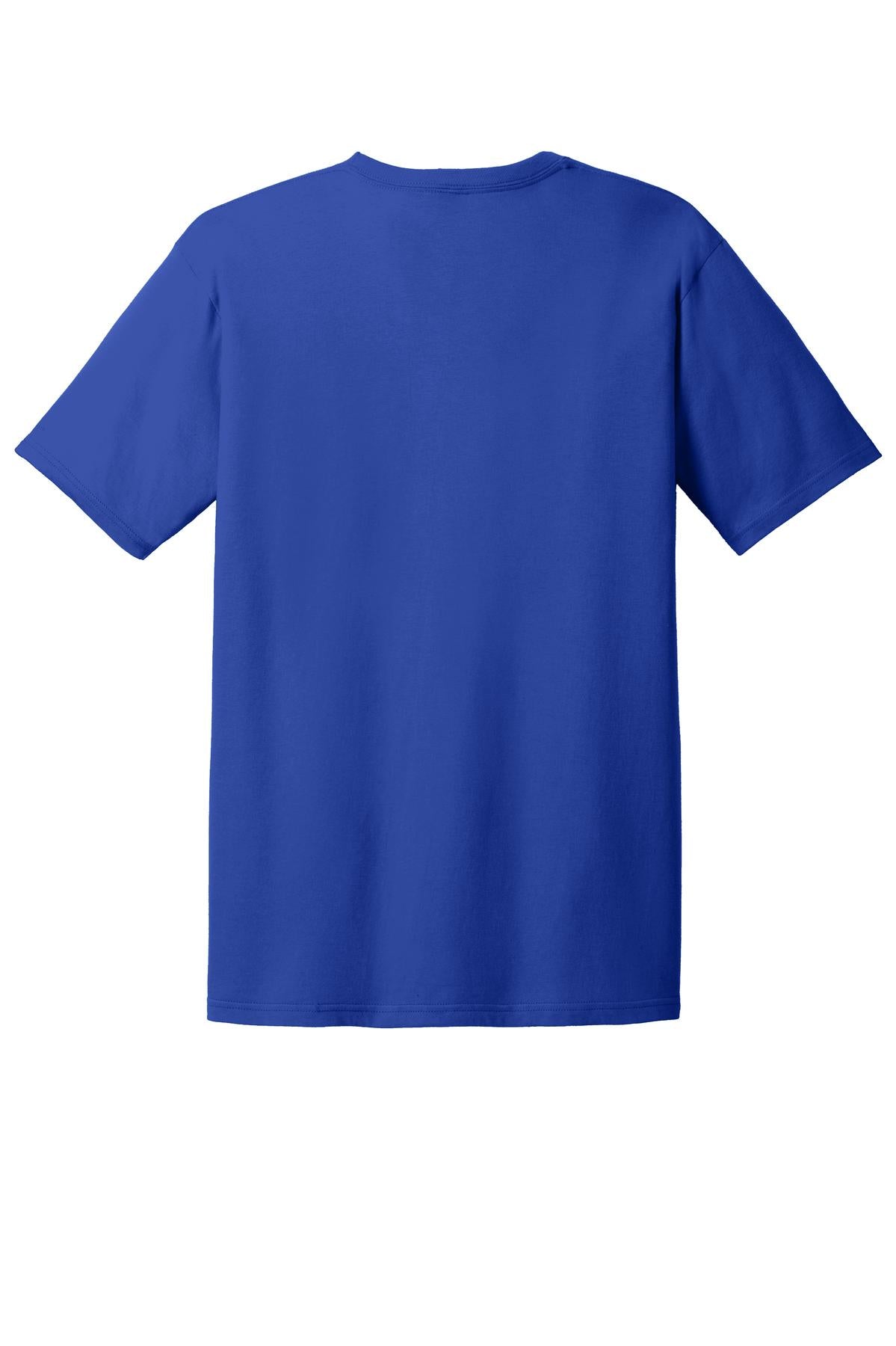 Rear View of Royal Blue Gildan 100% Ring Spun Cotton T-Shirt. 980